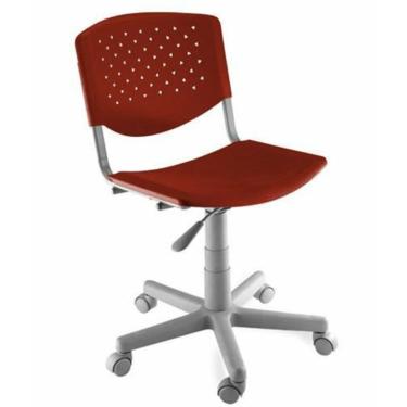 Imagem de Cadeira Giratória Linha Polipropileno Atenas Vermelho