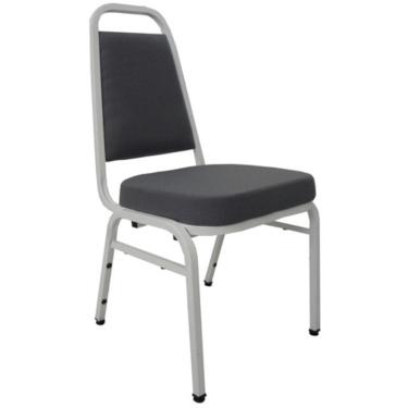 Imagem de Cadeira Empilhável para Auditórios Linha Hotel Plus Cinza