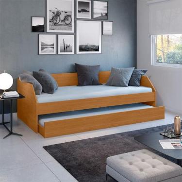 Imagem de Bicama Solteiro Multifuncional Duo com Cama Auxiliar em Mdf Premium Na