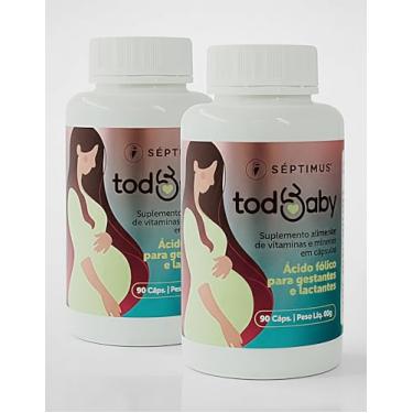 Imagem de kit 2x Todbaby - Suplemento Vitamínico para Gestantes, Lactantes e Puérperas com 21 Nutrientes – 90 Cápsulas