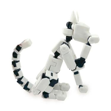 Imagem de Decoração de mesa móvel multiarticulada Action Cat Robot T13 - Marca P