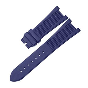 Imagem de WYUYIWH Pulseira de relógio de silicone PP Patek Philippe 5711 5712g Nautilus com interface especial de 25 mm x 13 mm