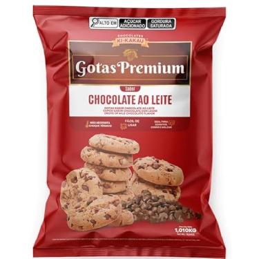 Imagem de Chocolate em Gotas Premium Ao Leite 1,01kg – Kikakau – Gotas de Chocolate Profissional para Confeitaria, Recheios e Coberturas
