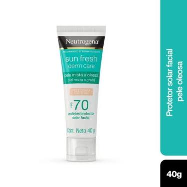 Imagem de Protetor Solar Facial Neutrogena FPS70 Sun Fresh Derm Care Pele Clara 
