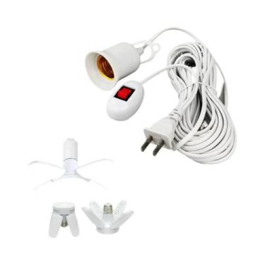 Imagem de Base De Lâmpada LED Universal De 2,3m-9,3m Com Interruptor Adaptador D