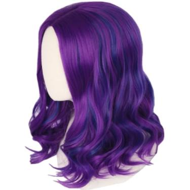 Imagem de Peruca de cosplay com cabelo longo e cacheado sintética resistente ao calor aparência natural real suave malha rosa importada respirável banda elástica para a maioria dos adultos crianças adequada fes