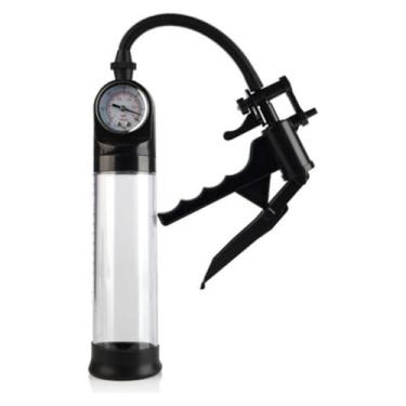 Imagem de Bomba Para o Aumento e Desenvolvimento Peniano Bomba Peniana Manual Manômetro Medidor de Pressão Aumenta e Engrossa