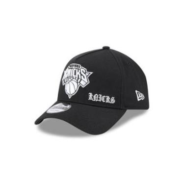 Imagem de BONE NEW ERA 9FORTY A-FRAME SNAPBACK NEW YORK KNICKS NBA PRETO-Masculino