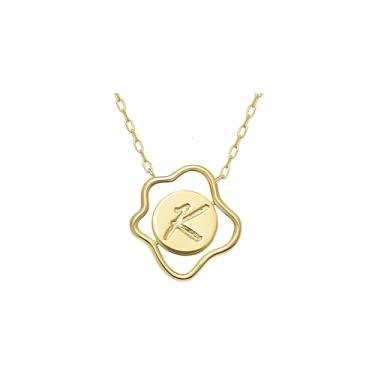 Imagem de CRITI RORA Colar de diamante cultivado em laboratório para mulheres, colar giratório banhado a ouro S925 com pingente de sol e lua, presente de joia feminina, presente de aniversário para ela, 18