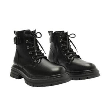 Imagem de Coturno Anacapri Tratorada Fivela Preta-Feminino