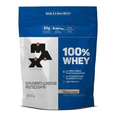 Imagem de 100% Whey Cookies Cream 900g Refil