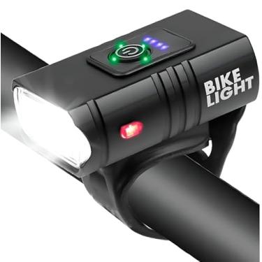Imagem de Lanterna Farol de Bicicleta Super LED T6 – Ultra Potente, Recarregável USB, 6 Modos de Luz