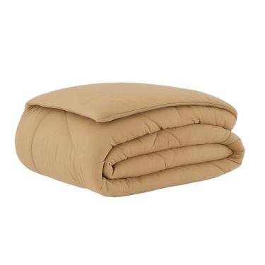 Imagem de Edredom Dupla Face Micropercal | Toque Macio- Conjunto de Cama Dupla Face, Toque Suave e Aconchegante, Para Quarto de Casal, Solteiro ou Infantil(Avelã,Solteiro)