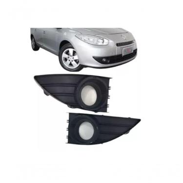 Imagem de Par Moldura Farol De Milha Fluence Original Preto 2010 A 14