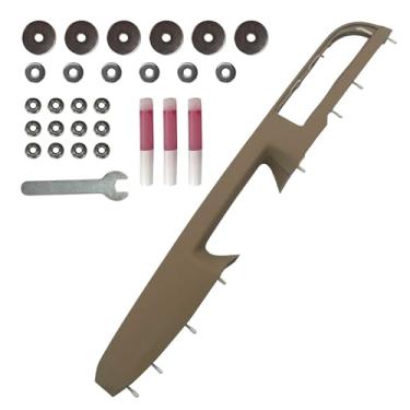 Imagem de BZJUNQI Reparo de braço do lado do passageiro dianteiro direito 27 polegadas Tan adequado para Chevrolet Silverado/Suburban/Tahoe/Avalanche & GMC Sierra/Yukon/Yukon XL com alça de liberação de porta