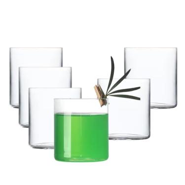 Imagem de Copos de coquetel finos de 355 ml, copos de uísque à moda antiga, vidro cilíndrico transparente para água, suco, cerveja, coquetéis, 6 peças (6 peças de copos de 88 mm)