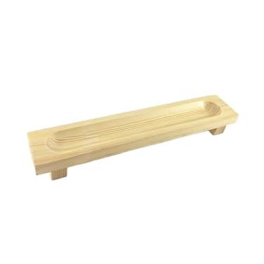 Imagem de ＫＬＫＣＭＳ Prato de Sushi, Travessa de Frutas, Retangular, de Madeira, Decorativo, Leve, para Sobremesas, Bandeja para Servir Almôndegas, Ideal para Cozinha e, S