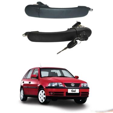 Imagem de Par Maçaneta Ext Diant C/ Chave Gol Parati G3 99 A 05 4 Pts