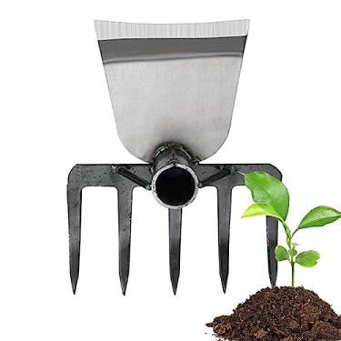 Imagem de ancinho para enxada agrícola,Afrouxamento do ancinho solo ancinho paisagismo - Extrator ervas daninhas enxada ancinho jardim manual Hoghaki