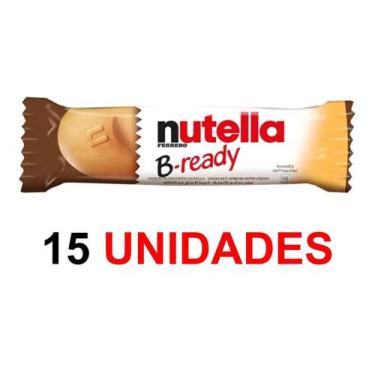 Imagem de Nutella B-Ready Biscoito Wafer Recheado 22g Caixa C/15unid. - FERRERO