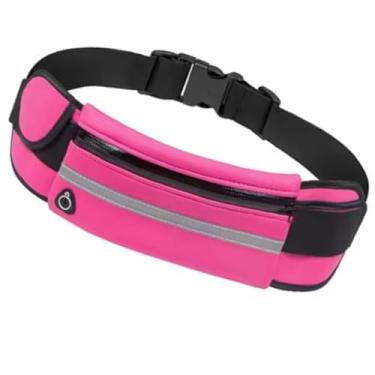 Imagem de Pochete Esportiva Impermeável Slim Fitness – Ideal para Corrida, Academia, Caminhada e Ciclismo – Com Zíper Refletivo, Ajustável, Leve e com Saída para Fone – Masculina e Feminina (ROSA)