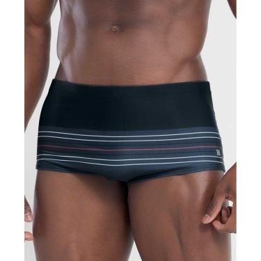 Imagem de Sunga Sungão Listrado Com Forro Interno E Secagem Rapida-Masculino