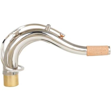 Imagem de VINTORKY Substituição de pescoço de saxofone de latão para alto e tenor acessório de pescoço curvado de 27,5 mm para tocadores de saxofone