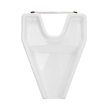 Imagem de Bandeja portátil para lavagem de cabelo, shampoo, enxágue, descanso de pescoço, design ergonômico para idosos, deficientes, mulheres grávidas, uso em salão doméstico, durável, (Branca)