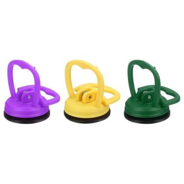 Imagem de PATIKIL Ventosa de tela de 3 peças, ventosa de reparo de tela de 2,4 polegadas amarelo/azul escuro/roxo