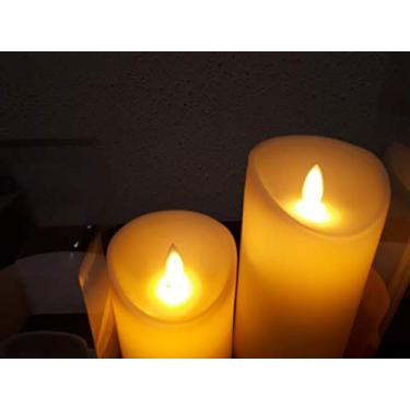 Imagem de Vela LED Decorativa 12,5 CM Efeito Chama Luz Amarela