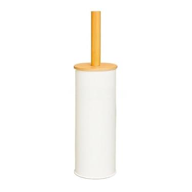 Imagem de Escova Sanitária Limpeza Vaso Sanitário Privada Moderna Multiuso Higiênica(LISA BRANCA)