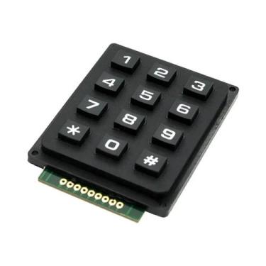 Imagem de Módulo De Teclado Matricial 4x4 3x4 Em Plástico ABS Com 12 a 16 Teclas