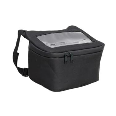Imagem de Colaxi Bolsa impermeável para celular com tela sensível ao toque e fone de ouvido, à prova de chuva, portátil, para guidão de motocicleta, ideal para viagens, S Horizontal