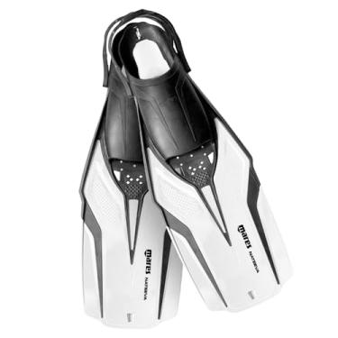 Imagem de MARES Nateeva Snorkeling Fins | nadadeiras de salto aberto para adultos e jovens, branco, pequeno/médio