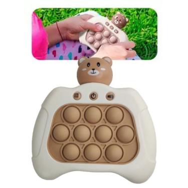Imagem de Pop It Mini Game Luzes Som Urso Criança Fidget Interativo Sensorial An