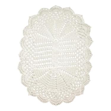 Imagem de Tapete de Crochê 63x43cm (bege)