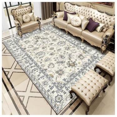Imagem de SPXMQSS Tapete de sala de estar de pelo curto lavável, mofo, antiderrapante, tapetes de quarto resistentes a manchas e fácil de limpar tapete sala de estar para quarto sala de jantar E 200 x 300 cm