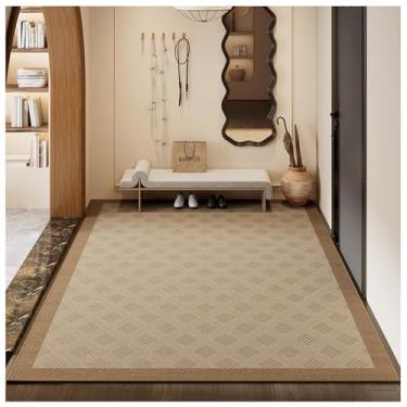 Imagem de SPXMQSS Tapetes laváveis à máquina, tapete antiderrapante para sala de estar, resistente à sujeira, resistente ao desgaste, para sala de estar, sala de jantar, escritório, 200 x 250 cm