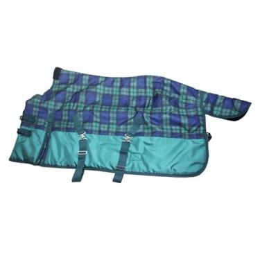 Imagem de Vaveren Manta de inverno para cavalos, respirável, fácil de instalar, à prova de vento, a rasgos, quente e impermeável, para proteção da barriga, 90cm