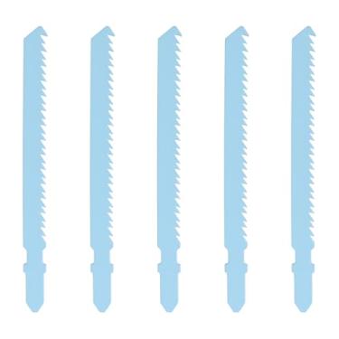 Imagem de SG Store 5 lâminas de serra alternativas de madeira de lei de 100 mm, bimetálico T101BF, compatível com plástico laminado de madeira BOSCH