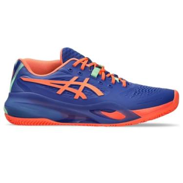 Imagem de ASICS Tênis masculino Gel-Resolution X Padel, Cobalto escuro/coral vívido, 43