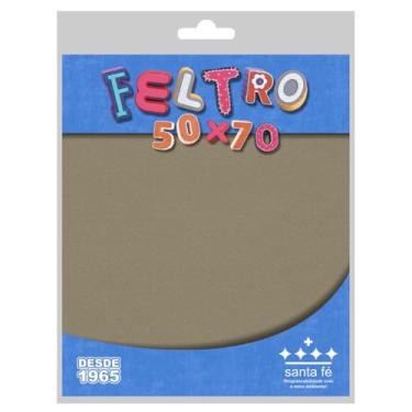 Imagem de Pacote Tecido Feltro Blister 50cm X 70cm 60 Cores Diferentes (BEGE MONET - 098)