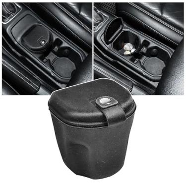 Imagem de RERPRO Suporte organizador de moedas para console central compatível com Jeep Wrangler JL 4XE Gladiator JT 2018-2026 Acessórios, suporte de copo para assento dianteiro, armazenamento de troca, com