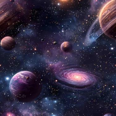 Imagem de Papel de parede de contato autoadesivo removível com padrão de galáxia para quarto de berçário, paredes, armários, prateleiras, móveis, adesivos de vinil 43 x 38 cm