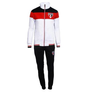 Imagem de CONJUNTO AGASALHO MASCULINO TRILOBAL SPFC TRICOLOR-Masculino