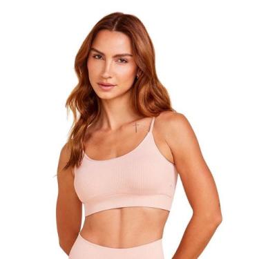 Imagem de Top Alças Finas Com Bojo Removível Em Microfibra Canelada Coleção Free