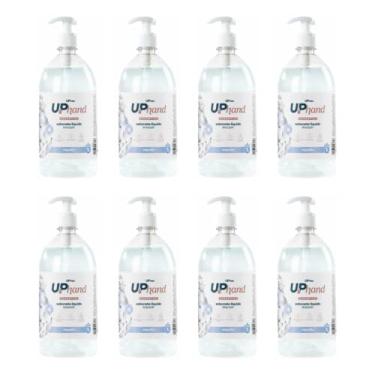 Imagem de Kit com 8 Sabonetes Líquidos Glicerinados Para Mãos 1L - Up Hand Essential Algodão