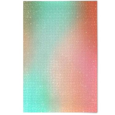 Imagem de Colorful Green Orange Print 1000 Pieces Jigsaw Puzzles for Adults White Elephant Gifts Funny Landscape Scene Puzzles Landscape Animal Art, 1000 Pieces, 29.5" x 19.7"