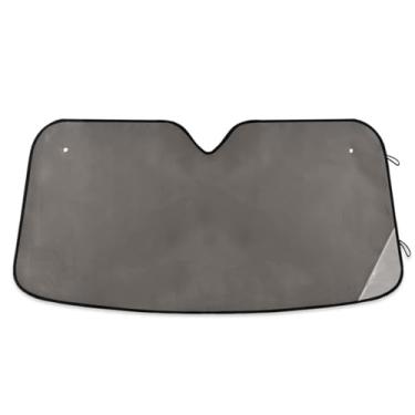 Imagem de Para-brisa de carro cinza ferro para-sol persianas de janela dianteira de carro para a maioria dos sedans SUV caminhão médio