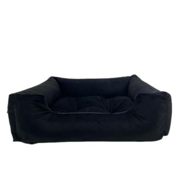 Imagem de Camas andar camurça preenchido com silicone e zíper removível(Preta,80x60)